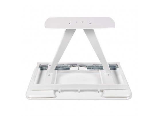 Стол Vito раскладной 120-184x80x75см, керамогранит белый мрамор, белый в Ростове-на-Дону