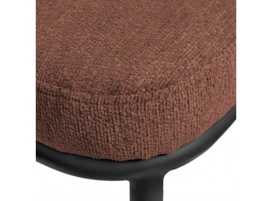 Стул Lucas 2 терракотовый шенилл с чёрными ножками в Ростове-на-Дону