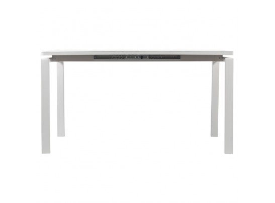 Стол Areal раскладной 140-180х80х75 белый мрамор с белыми ножками в Ростове-на-Дону