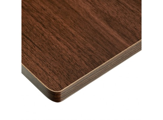 Стол многофункциональный на колёсах, 48x40 см, «РОЛЕТ», 1 ножка, регул.высота, мдф, металл, тёмн. дерево, чёрный в Ростове-на-Дону