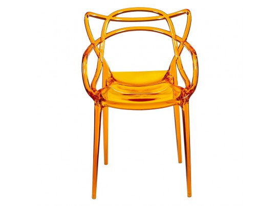 Комплект из 4-х стульев Masters прозрачный оранжевый в Ростове-на-Дону
