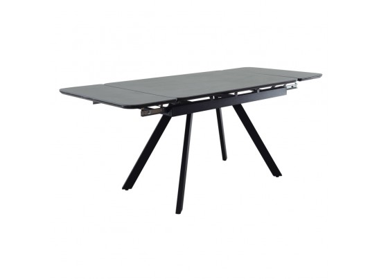 Стол Arthur раскладной 120-184x80x75см, керамогранит чёрный мрамор Greys Black, чёрный в Ростове-на-Дону