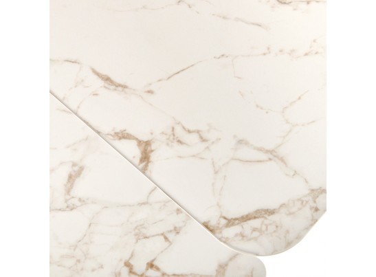 Стол Vito раскладной 120-184x80x75см, керамогранит белый мрамор, белый в Ростове-на-Дону