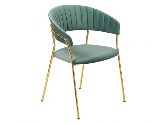 Комплект из 4-х стульев Turin мятный с золотыми ножками в Ростове-на-Дону