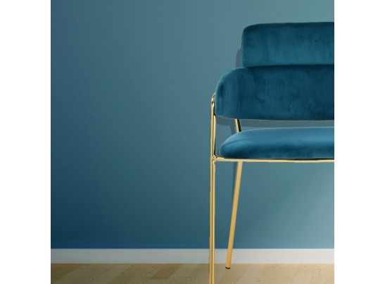Стул Napoli бирюзовый с золотыми ножками в Ростове-на-Дону