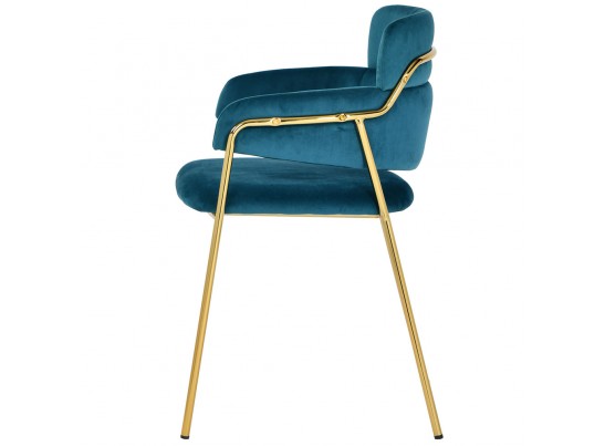 Стул Napoli бирюзовый с золотыми ножками в Ростове-на-Дону
