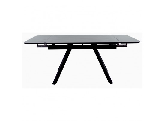 Стол Arthur раскладной 120-184x80x75см, керамогранит чёрный мрамор Greys Black, чёрный в Ростове-на-Дону