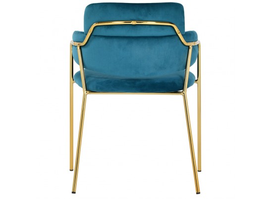 Стул Napoli бирюзовый с золотыми ножками в Ростове-на-Дону