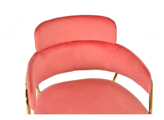 Стул Napoli коралловый с золотыми ножками в Ростове-на-Дону