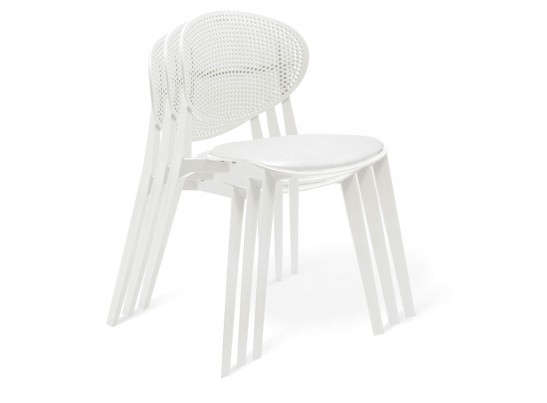 Стул Luna с мягким сиденьем белый в Ростове-на-Дону