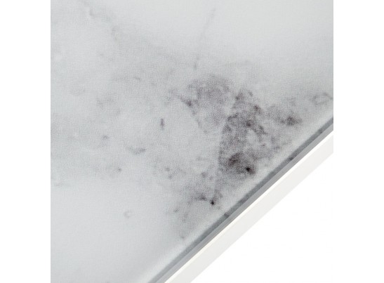 Стол Areal раскладной 140-180х80х75 белый мрамор с белыми ножками в Ростове-на-Дону