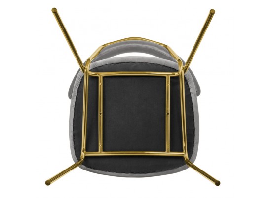 Стул Elle серый с золотыми ножками в Ростове-на-Дону