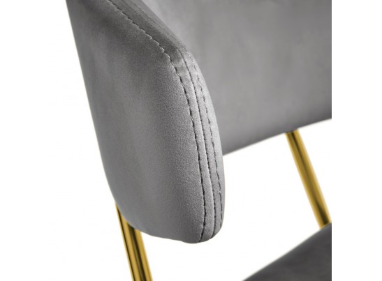 Стул Elle серый с золотыми ножками в Ростове-на-Дону