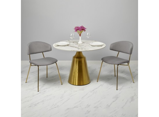 Стул Elle мокко с золотыми ножками в Ростове-на-Дону