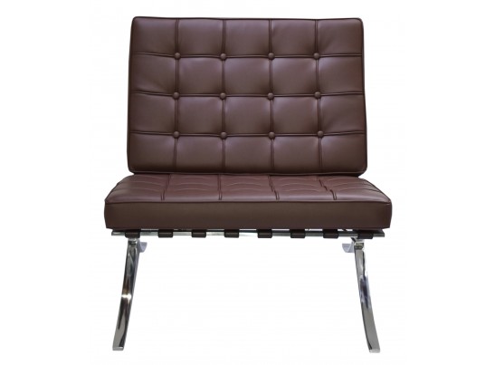 Кресло BARCELONA CHAIR коричневый в Ростове-на-Дону