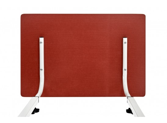 Стол многофункциональный на колесах, 60x40 см, «РОЛЛ», 2 ножки, регул.высота, мдф, металл, св. дерево, белый в Ростове-на-Дону