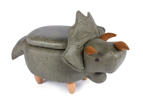 Пуф Динозавр с отсеком для хранения зеленый в Ростове-на-Дону