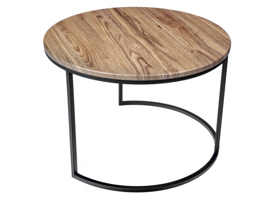 Набор кофейных столиков Tango орех и серый мрамор с чёрными ножками, 2шт в Ростове-на-Дону