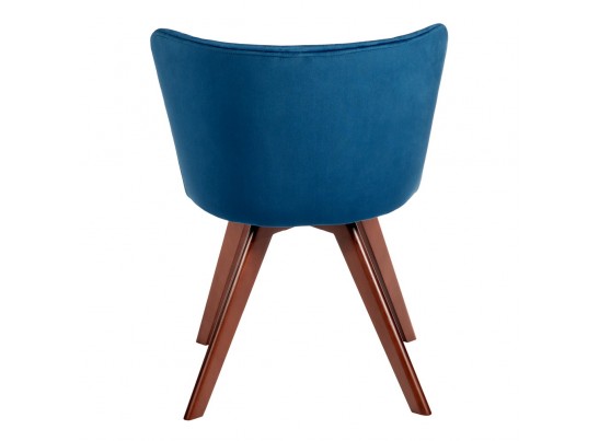 Стул Bella синий, темный орех в Ростове-на-Дону