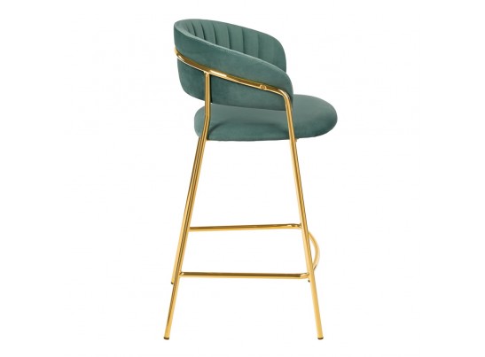 Комплект из 2-х стульев полубарных Turin мятный с золотыми ножками в Ростове-на-Дону