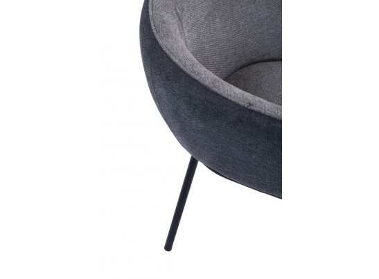 Стул Duke светло-серый, серый с чёрными ножками в Ростове-на-Дону