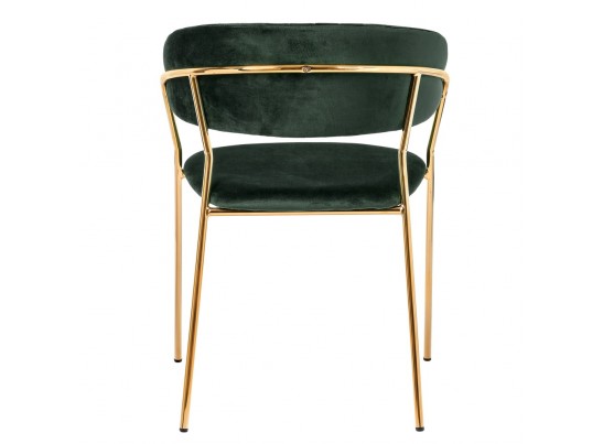 Комплект из 4-х стульев Turin зеленый с золотыми ножками в Ростове-на-Дону