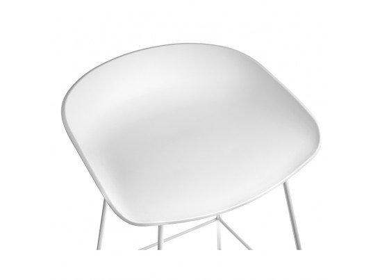 Стул барный Neo белый с белыми ножками в Ростове-на-Дону