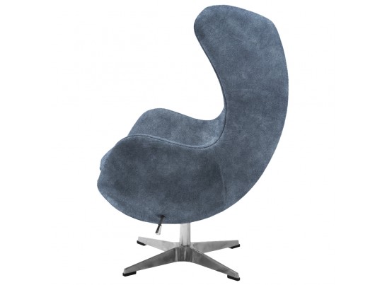 Кресло EGG STYLE CHAIR тёмно-серый, искусственная замша в Ростове-на-Дону
