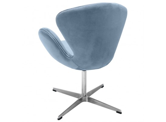 Кресло SWAN CHAIR серый, искусственная замша в Ростове-на-Дону