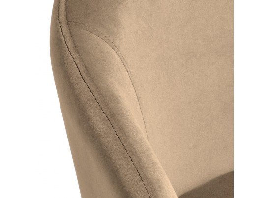 Стул-полукресло Emil бежевый с золотыми ножками в Ростове-на-Дону