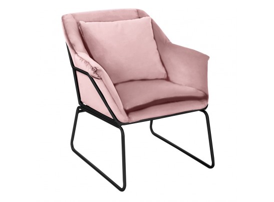 Комплект кресло ALEX и оттоманка ALEX пудровый в Ростове-на-Дону