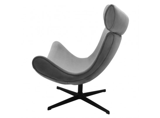 Кресло IMOLA серый, искусственная замша в Ростове-на-Дону