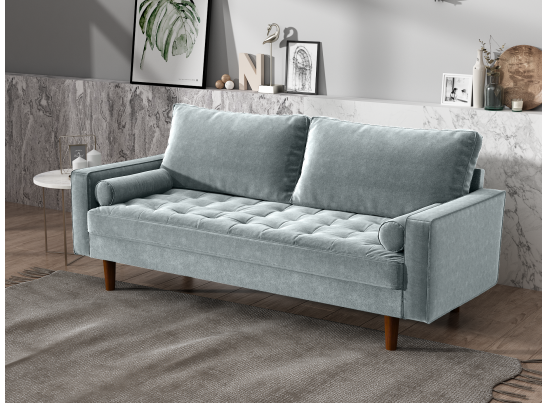 Диван Scott трехместный серо-голубой в Ростове-на-Дону