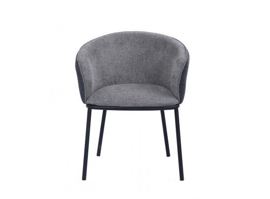 Стул Duke светло-серый, серый с чёрными ножками в Ростове-на-Дону