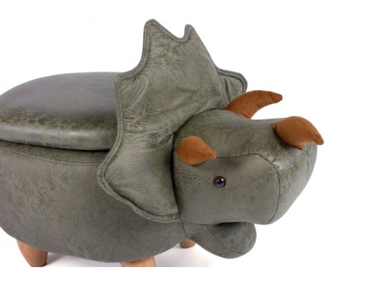 Пуф Динозавр с отсеком для хранения зеленый в Ростове-на-Дону