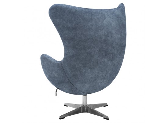 Кресло EGG STYLE CHAIR тёмно-серый, искусственная замша в Ростове-на-Дону