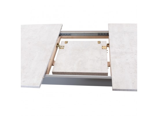 Стол Oslo раскладной 120-160x80x76см, Бетон лайт, серый в Ростове-на-Дону