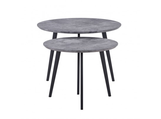 Набор кофейных столиков Duo серая лава, 2шт в Ростове-на-Дону