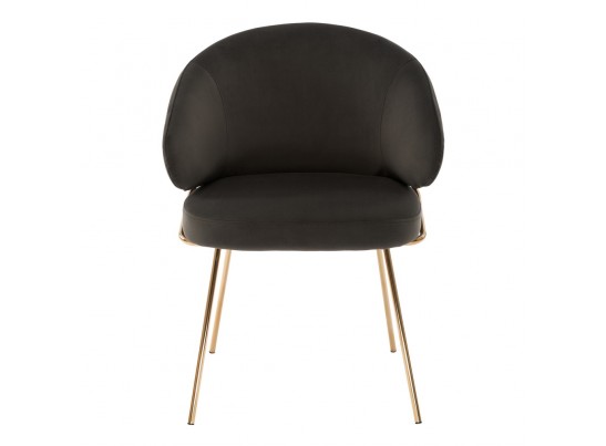 Стул-полукресло Emil графит с золотыми ножками в Ростове-на-Дону