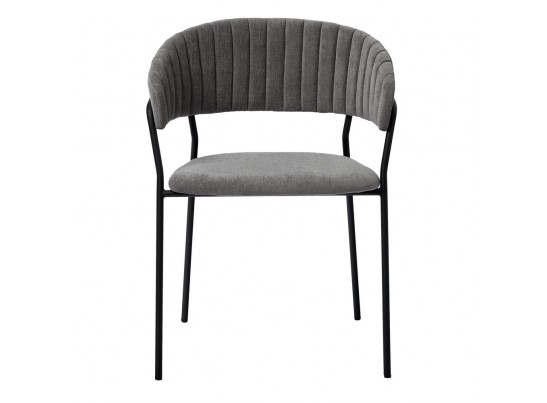 Комплект из 4-х стульев Turin серый вельвет с чёрными ножками в Ростове-на-Дону