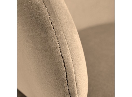 Стул-полукресло Emil бежевый с золотыми ножками в Ростове-на-Дону