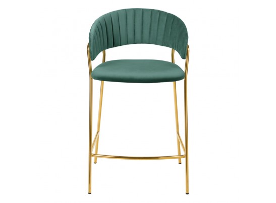 Комплект из 2-х стульев полубарных Turin мятный с золотыми ножками в Ростове-на-Дону