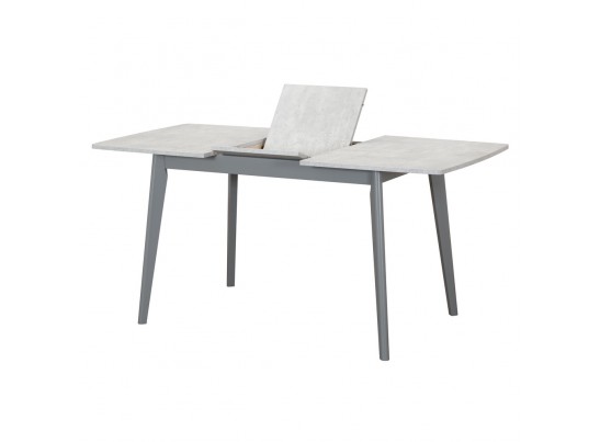 Стол Oslo раскладной 120-160x80x76см, Бетон лайт, серый в Ростове-на-Дону