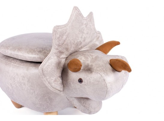 Пуф Динозавр с отсеком для хранения французский серый в Ростове-на-Дону