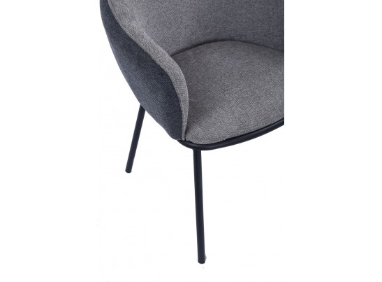 Стул Duke светло-серый, серый с чёрными ножками в Ростове-на-Дону