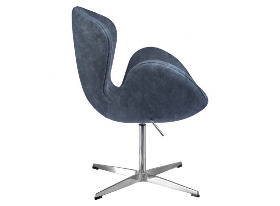 Кресло SWAN STYLE CHAIR тёмно-серый, искусственная замша в Ростове-на-Дону