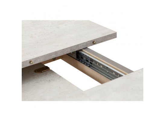 Стол Oslo раскладной 120-160x80x76см, Бетон лайт, серый в Ростове-на-Дону