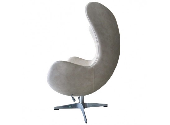 Кресло EGG CHAIR бежевый матовый с эффектом состаренная кожа в Ростове-на-Дону Кресло EGG CHAIR бежевый матовый с эффектом состаренная кожа в Ростове-на-Дону