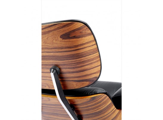 Кресло EAMES LOUNGE CHAIR и оттоманка EAMES LOUNGE CHAIR чёрные в Ростове-на-Дону