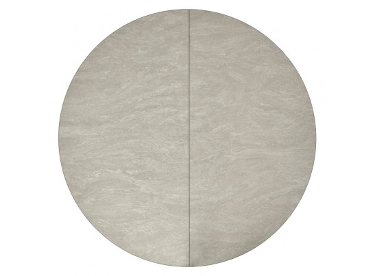 Стол Rudolf круглый раскладной 90-120x90x75см, Бетон слюда, чёрный в Ростове-на-Дону